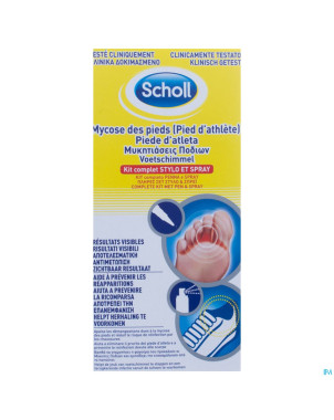 Scholl mycose pieds pen 4ml + spray 10ml