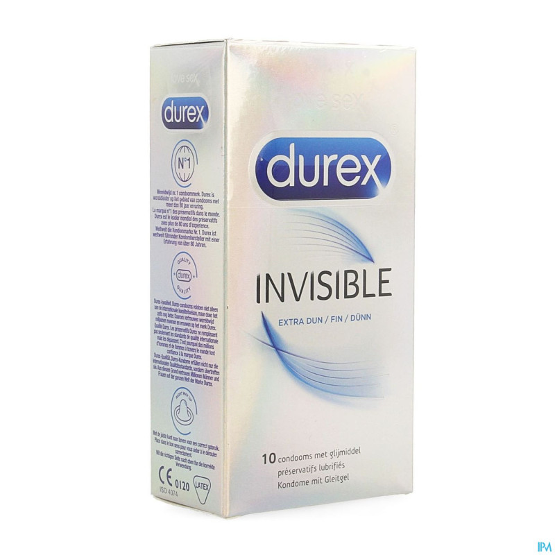 Durex invisible extra fin    10