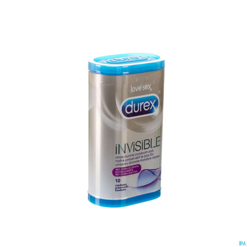 Durex invisible extra fin + extra lubrifiant    10