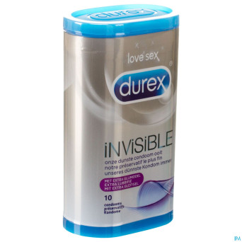Durex invisible extra fin + extra lubrifiant    10