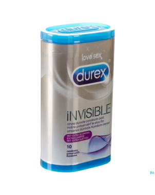 Durex invisible extra fin + extra lubrifiant    10