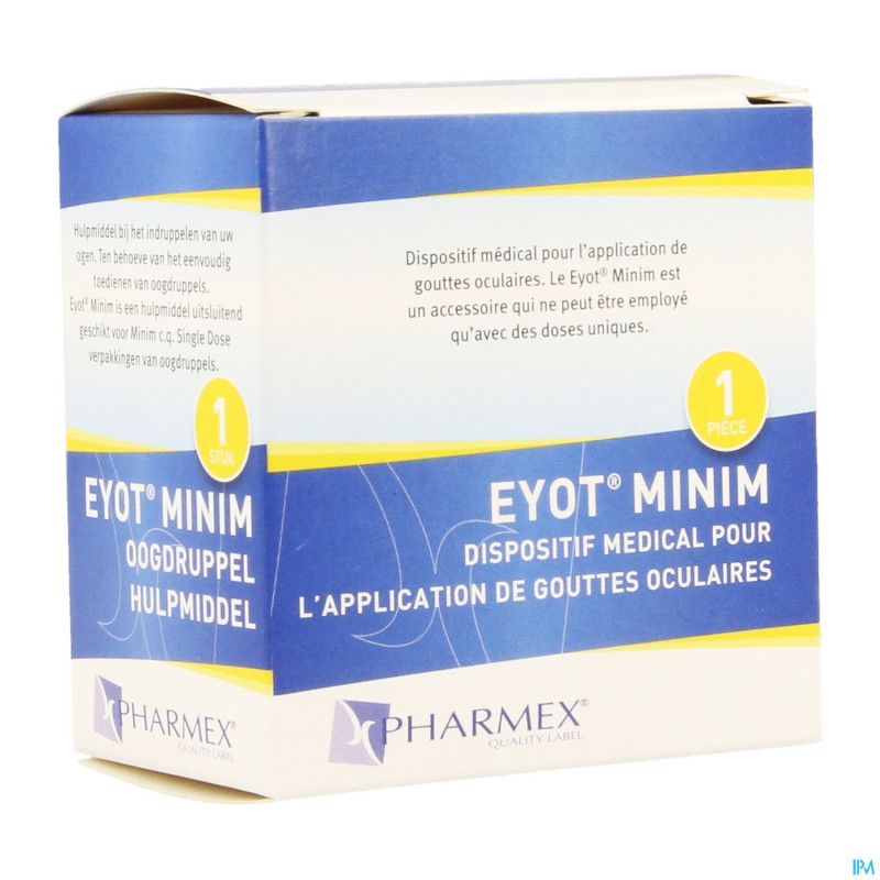 Eyot minim eye drop aid bleu
