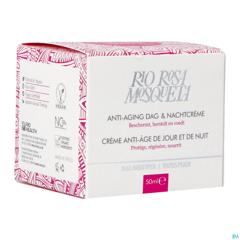 Rio rosa mosqueta a/aging creme jour&nuit nf  50ml