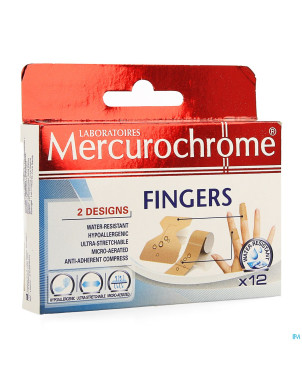 Mercurochrome pansement fingers    12