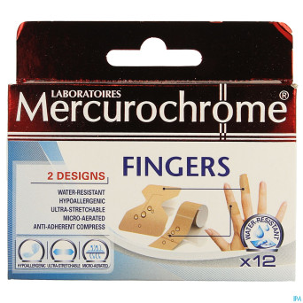 Mercurochrome pansement fingers    12