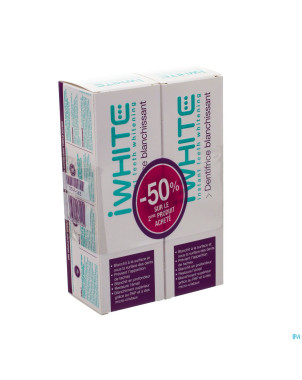 Iwhite instant dentifrice    2x75ml 2ieme-50%