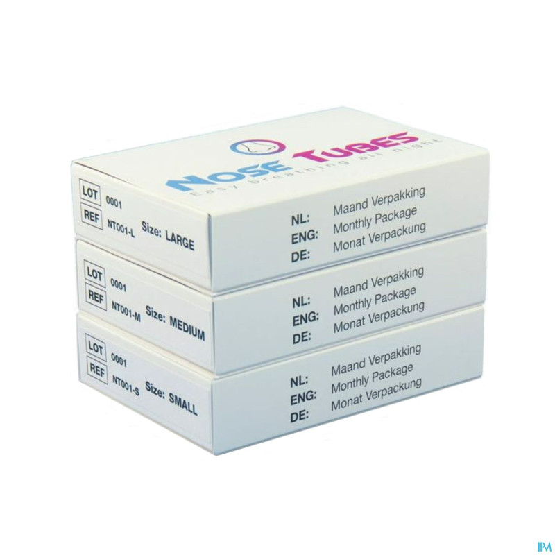 Nosetubes starterkit 2xsmall + 2xmedium + 2xlarge