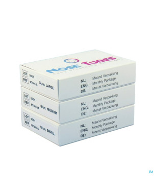 Nosetubes starterkit 2xsmall + 2xmedium + 2xlarge
