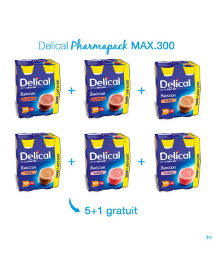 Delical pharmapack max 300    5+1x(4x300ml)