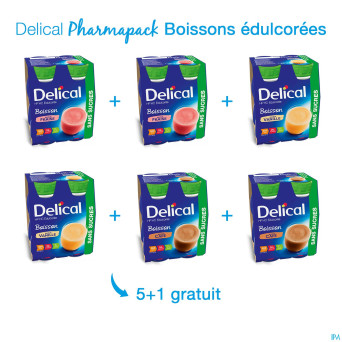 Delical pharmapack hp hc edulc.    5+1x(4x200ml)