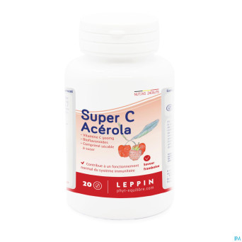Leppin super c acerola 500mg framb.  comp croq. 20