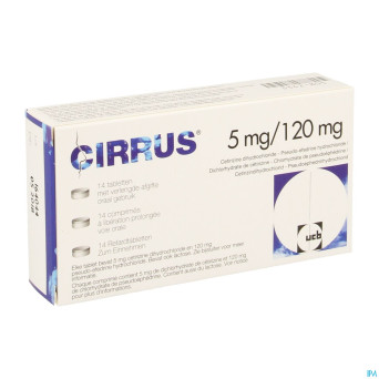 Cirrus 5mg/120mg impexeco comp liber.prol. 14 pip