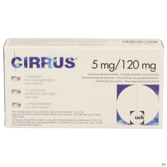 Cirrus 5mg/120mg impexeco comp liber.prol. 14 pip