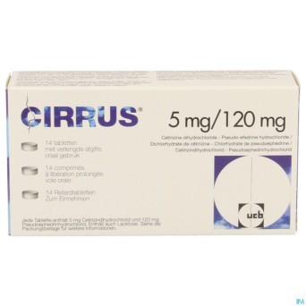 Cirrus 5mg/120mg impexeco comp liber.prol. 14 pip