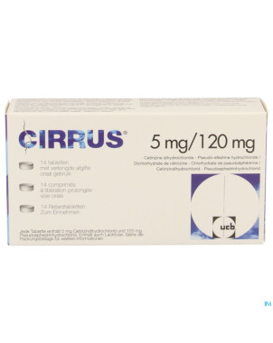 Cirrus 5mg/120mg impexeco comp liber.prol. 14 pip