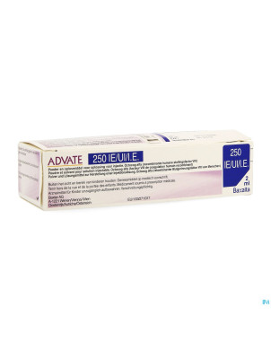 Advate 250 ui pulv+solv sol inj 2 ml(125iu/ml)+kit