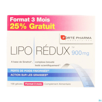 Liporedux 900mg promopack 3 mois caps 168