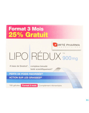 Liporedux 900mg promopack 3 mois caps 168