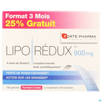 Liporedux 900mg promopack 3 mois caps 168