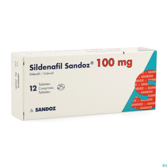 Sildenafil sandoz pi pharma comp 12 x 100mg pip