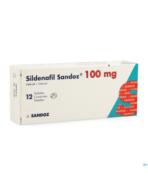 Sildenafil sandoz pi pharma comp 12 x 100mg pip