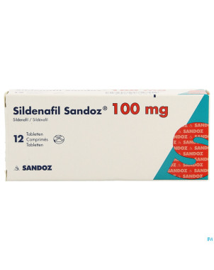 Sildenafil sandoz pi pharma comp 12 x 100mg pip
