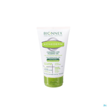 Bionnex acnederm gel moussant nettoyant tube 150ml