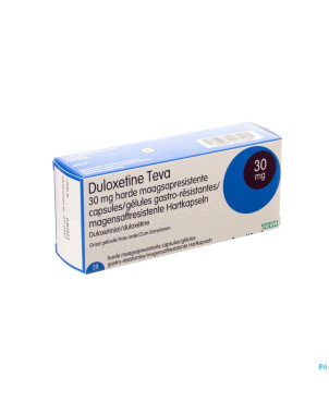 Duloxetine teva 30mg gastro resist caps 28 x 30mg