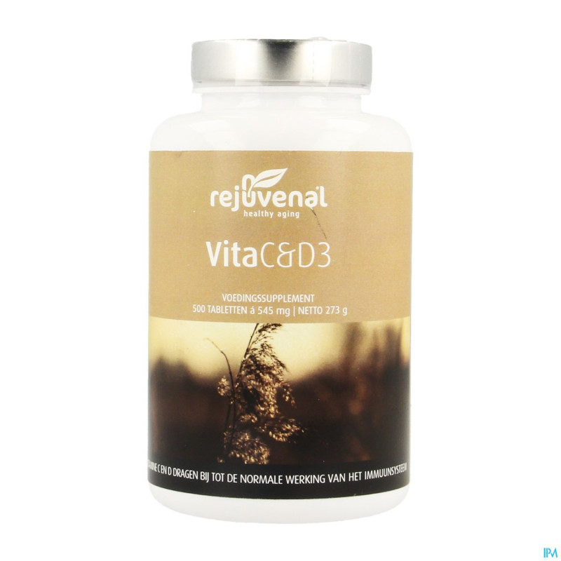 Vita c & d3 rejuvenal tabl 500x454mg