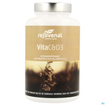 Vita c & d3 rejuvenal tabl 500x454mg