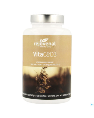 Vita c & d3 rejuvenal tabl 500x454mg