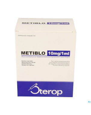 Metiblo 10mg/1ml sol inj amp 100 10mg/ml