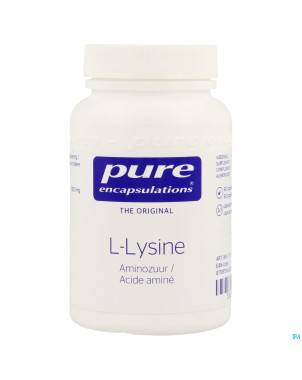 Pure encapsulations l-lysine acide amine  caps  90