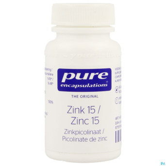 Pure encapsulations zinc 15 polinate    caps  60