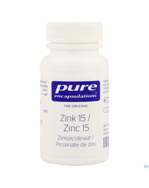 Pure encapsulations zinc 15 polinate    caps  60