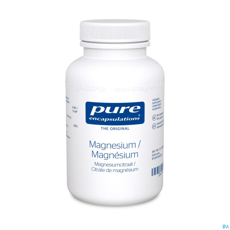 Pure encapsulations magnesium citrate    caps  90