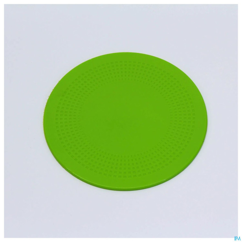 Tapis rond antiderapant 14cm citron vert