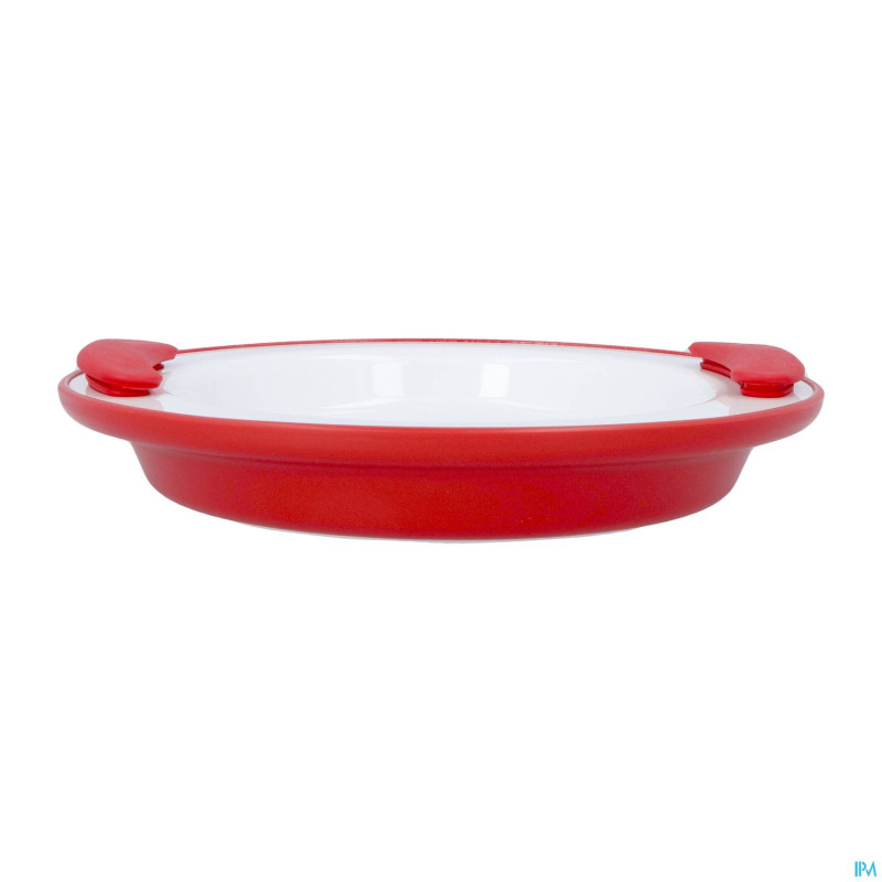 Assiette chauffante thermo 201 25,5 cm rouge