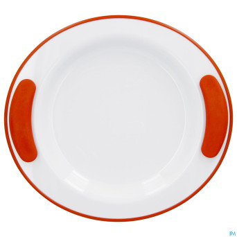 Assiette chauffante thermo 201 25,5 cm rouge