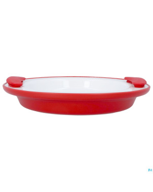 Assiette chauffante thermo 201 25,5 cm rouge