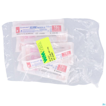 Terumo aiguille agani 18g 1 1/2 rb rose   10