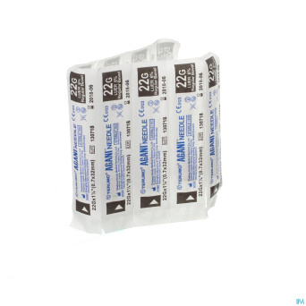 Terumo aiguille agani 22g 1 1/4 rb noir   10