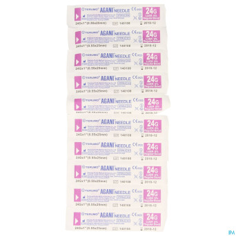 Terumo aiguille agani 24g 1 rb mauve    10
