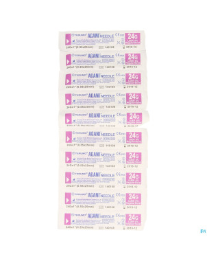 Terumo aiguille agani 24g 1 rb mauve    10