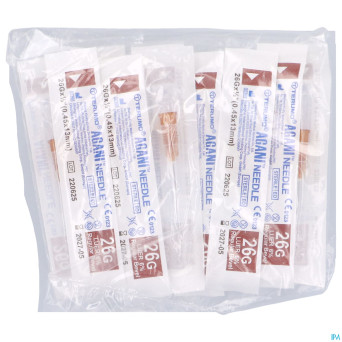 Terumo aiguille agani 26g 1/2 rb brun    10