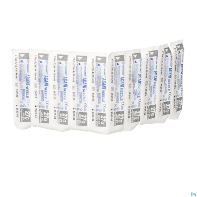 Terumo aiguille agani 27g 3/4 rb gris    10