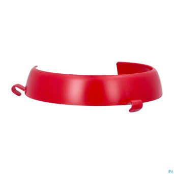 Rebord assiette ornamin abs rouge