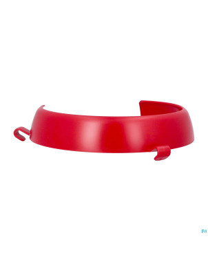 Rebord assiette ornamin abs rouge