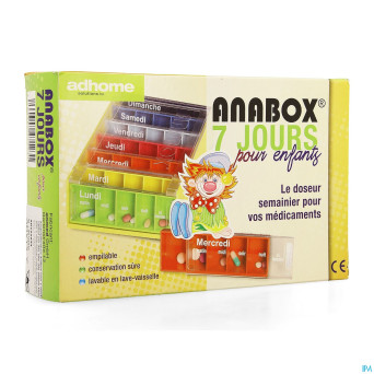 Kinderpillendoos anabox 7x5 rainbow  fr