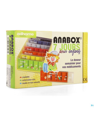 Kinderpillendoos anabox 7x5 rainbow  fr